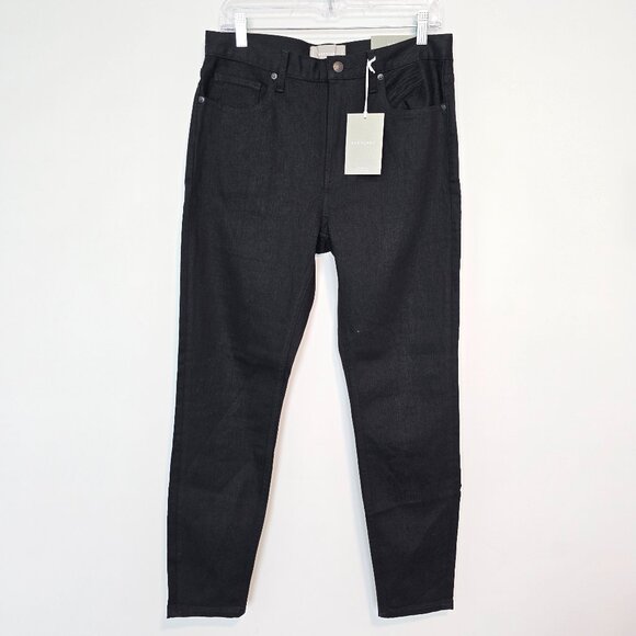 NWT Everlane Black High Waisted Jeans Skinny Size 30 Y2K Minimalist - Picture 1 of 8